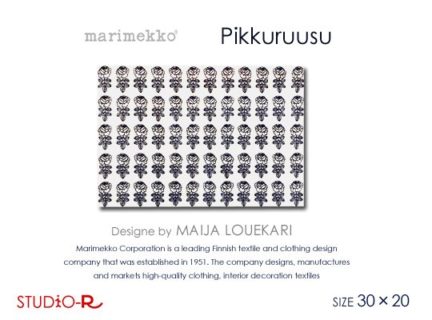 Marimekko/マリメッコ<br>Pikkuruusu<br>ピックルース<br>ファブリックパネル<br>ファブリックボード