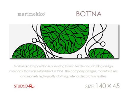 BOTTNA(GR)ボットナ<br>Marimekko/マリメッコ<br>人気デザイン蓮の葉<br>ファブリックパネル<br>ファブリックボード