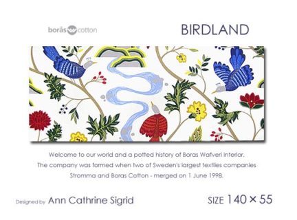 BIRDLAND(wht)<br>BORAS/ボロス社<br>ファブリックパネル・ファブリックボード北欧