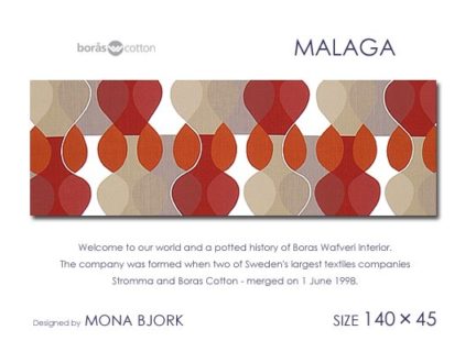 MALAGA(RED)マラガ<br>BORAS/ボロス社<br>ファブリックパネル<br>ファブリックボード北欧