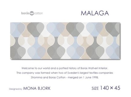 MALAGA(AQUA)マラガ<br>BORAS/ボロス社<br>ファブリックパネル<br>ファブリックボード北欧