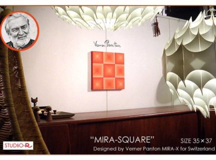 極少生産 Verner Panton オリジナルMIRA-SQUARE(OR_smcot) MIRA-X製オリジナル パントン☆ファブリックパネル<br>SOLDOUT