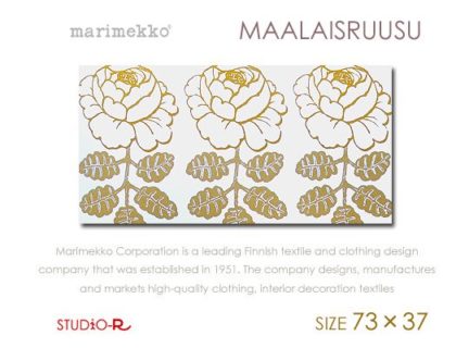 Maalaisruusu（WHT)<br>Marimekko/マリメッコ<br>ファブリックパネル<br>ファブリックボード