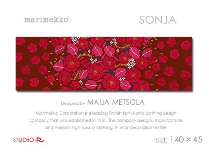 限定入荷！<br>SONJA(RED)ソンヤ<br>Marimekko・マリメッコ<br>ファブリックパネル<br>ファブリックボード