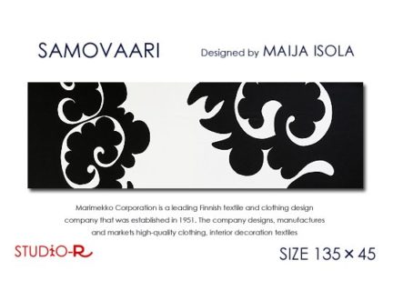 Vintage Marimekko/ヴィンテージ マリメッコ<br>SAMOVAARI/サモヴァアリ<br>ファブリックパネル<br>ファブリックボード