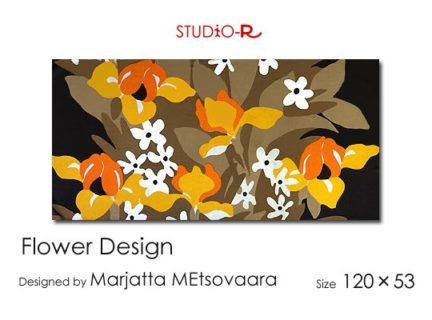 Tampella社/タンペラ社<br>FLOWER DESIGN/Marjatta Metsovaara<br>ファブリックパネル<br><FONT COLOR=#ff0000><B>売り切れ</B>