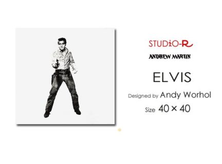 希少Andrew Martin社/アンドリューマーチン社<br>ELVIS/Andy Worholデザイン<br>ファブリックパネル<br>ファブリックボード