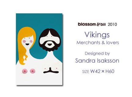 2010年Vintageデザイン<br>BLOSSOM & BILL<br>Vikings<br>ファブリックパネル<br>ファブリックボード<br>racOra.cOm<br>