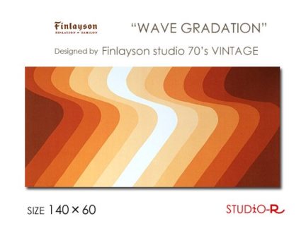 Vintage Finlayson/フィンレイソン<br>WAVE GRADATION<br>ファブリックパネル<br>ファブリックボード<br>racOra.cOm