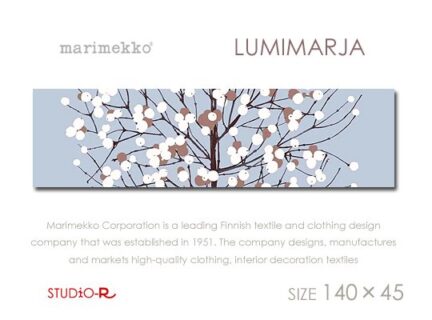 Marimekko/マリメッコ<br> Lumimarja・ルミマルヤ(LBL)<br> ファブリックパネル<br> ファブリックボー