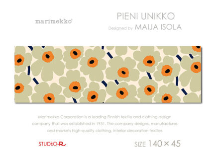 限定カラー！Marimekko/マリメッコ<br>PIENI-UNIKKO(LGOR)<br>ピエニウニッコ<br>ファブリックパネル<br>ファブリックボード<br>