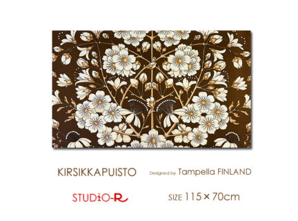 70年代ヴィンテージ<br>Tampella社/タンペラ<br>KIRSIKKAPUISTO/チェリーパーク<br>ファブリックパネル<br>ファブリックボード<br>フィンランドの桜公園をモチーフに